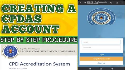 cpdas.prc.gov.ph registration requirements